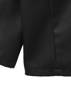 合皮シングルテーラードジャケット