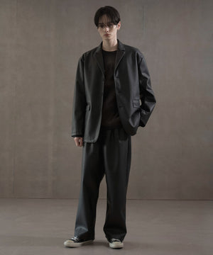 合皮シングルテーラードジャケット