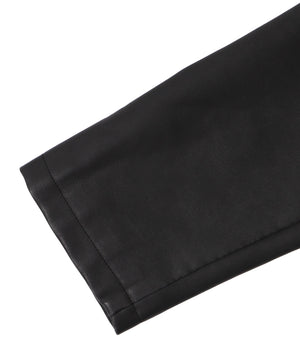 合皮ダブルライダースジャケット