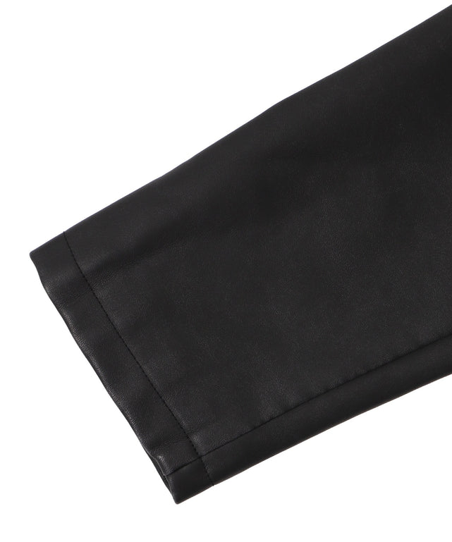 合皮ダブルライダースジャケット