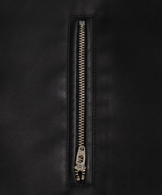 合皮ダブルライダースジャケット