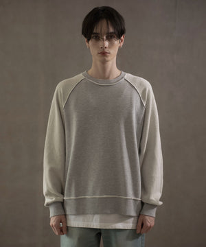 杢グレー　モデル：180㎝　L着用