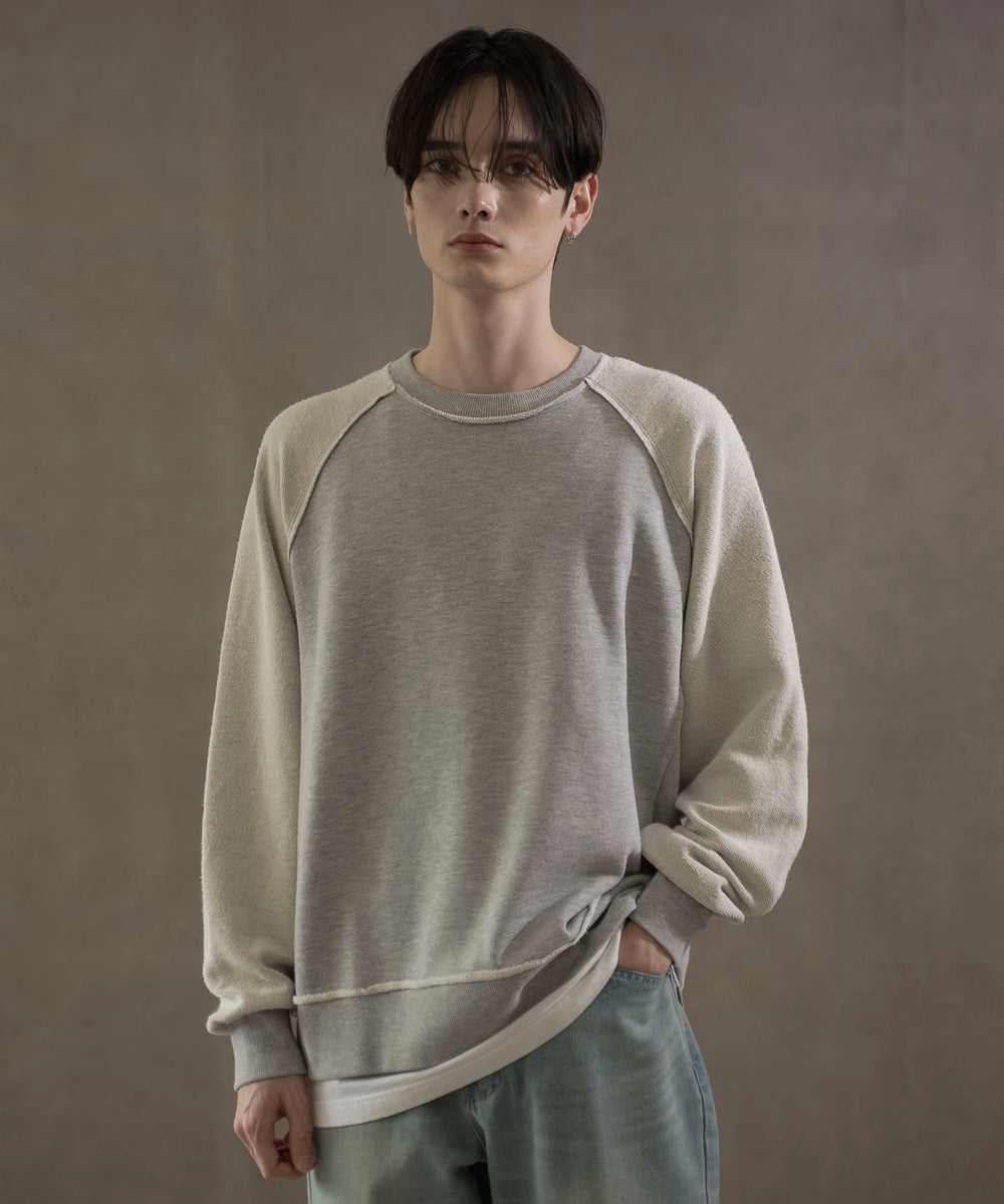 杢グレー　モデル：180㎝　L着用