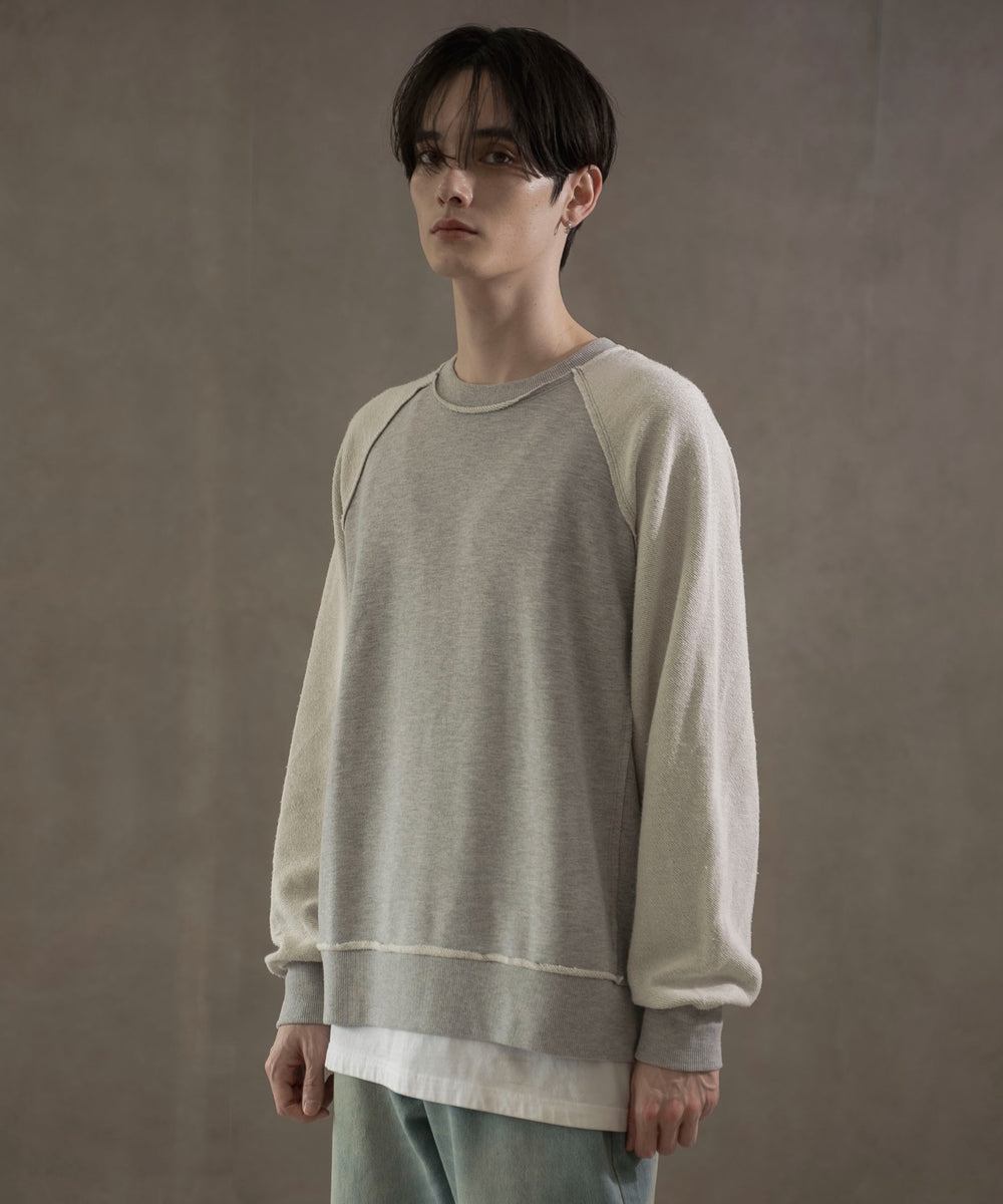 杢グレー　モデル：180㎝　L着用