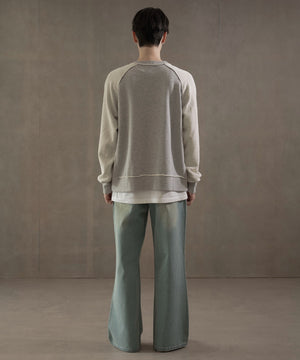 杢グレー　モデル：180㎝　L着用