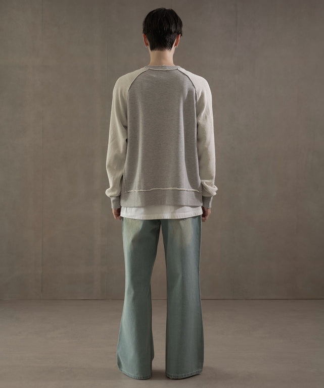 杢グレー　モデル：180㎝　L着用