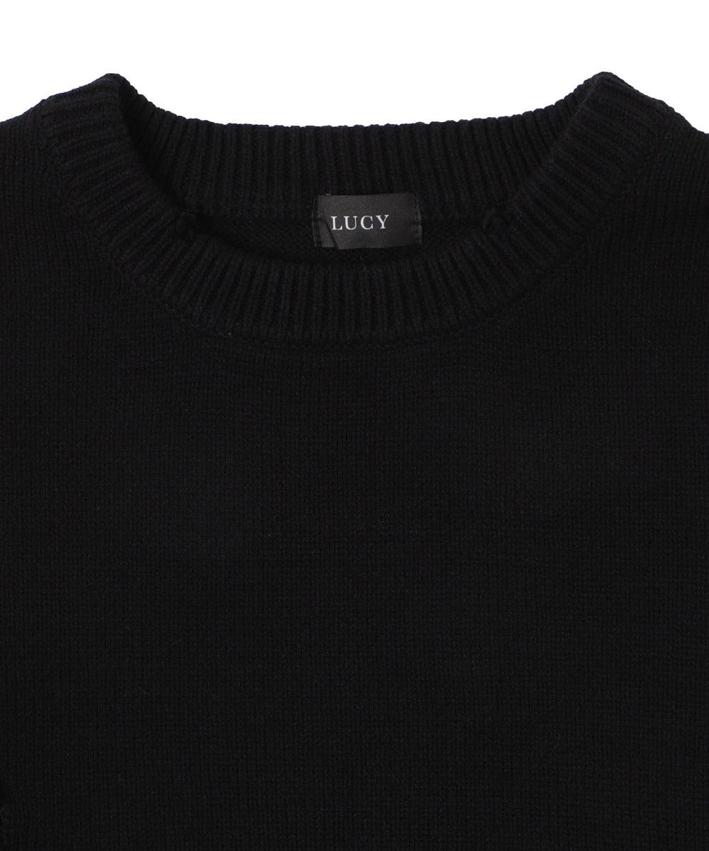 ダメージニットプルオーバー