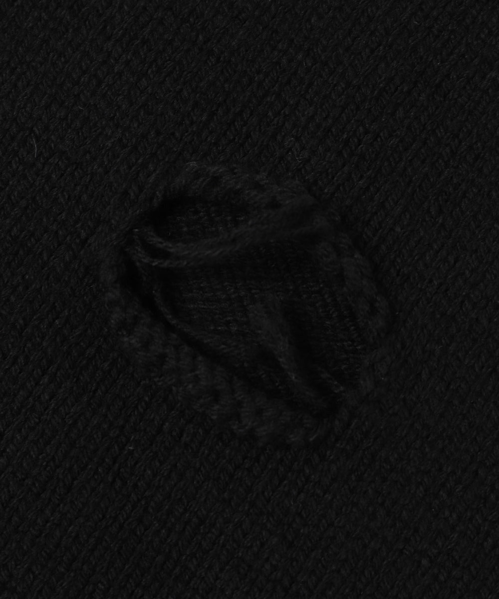 ダメージニットプルオーバー