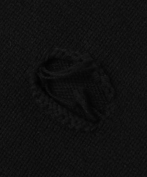 ダメージニットプルオーバー