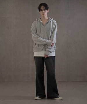 杢グレー　モデル：180㎝　L着用