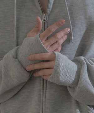 ショートダブルZIPパーカー