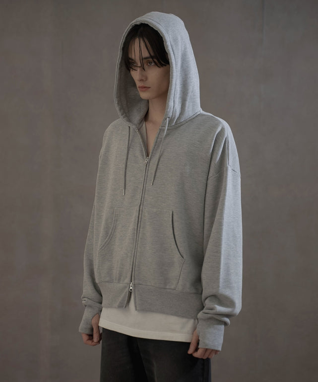 杢グレー　モデル：180㎝　L着用