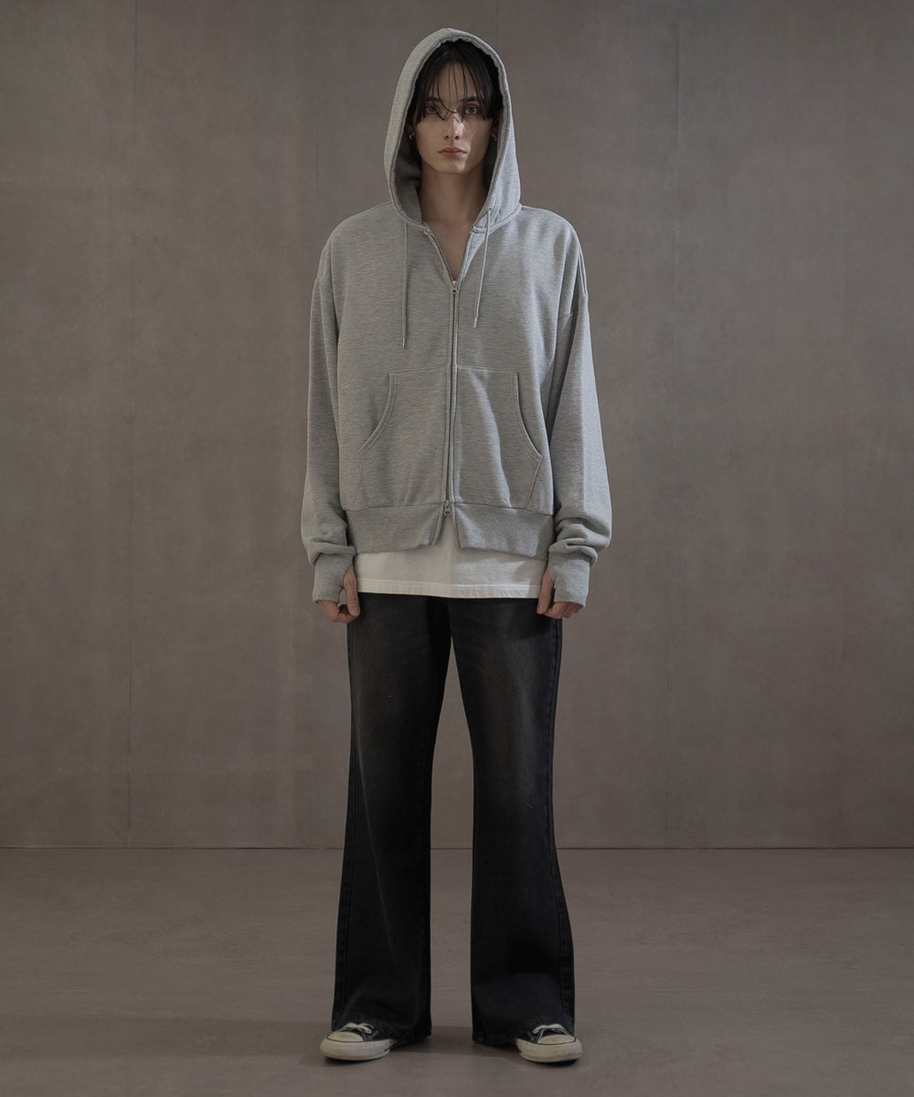 杢グレー　モデル：180㎝　L着用