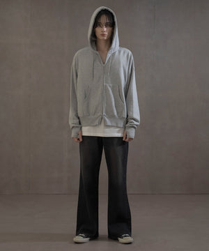 杢グレー　モデル：180㎝　L着用