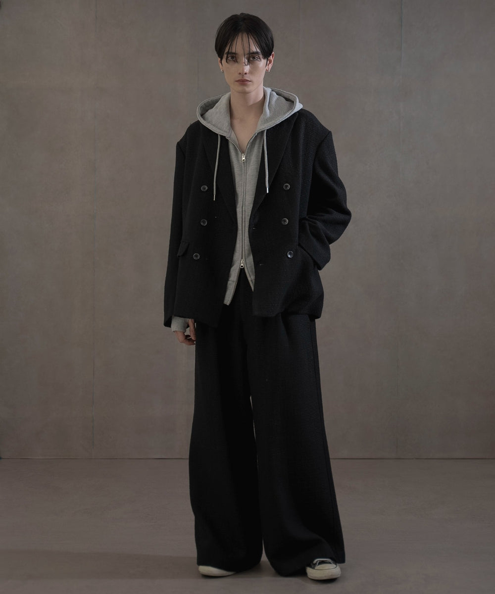 ショートダブルZIPパーカー