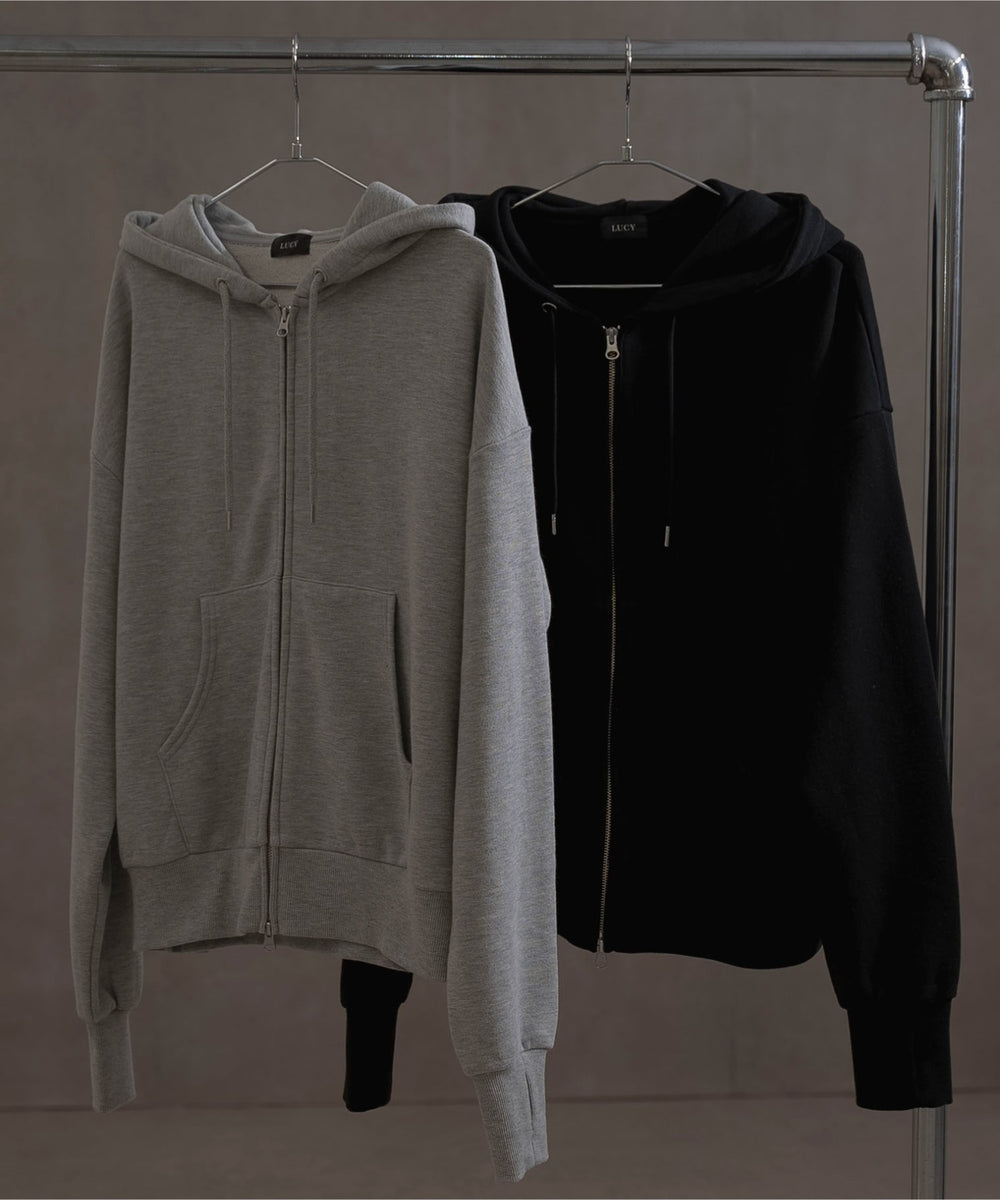 ショートダブルZIPパーカー