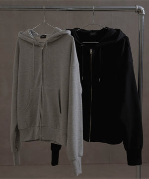 ショートダブルZIPパーカー