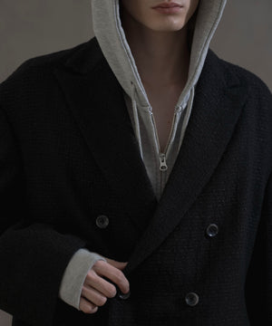 ツイードダブルテーラードジャケット