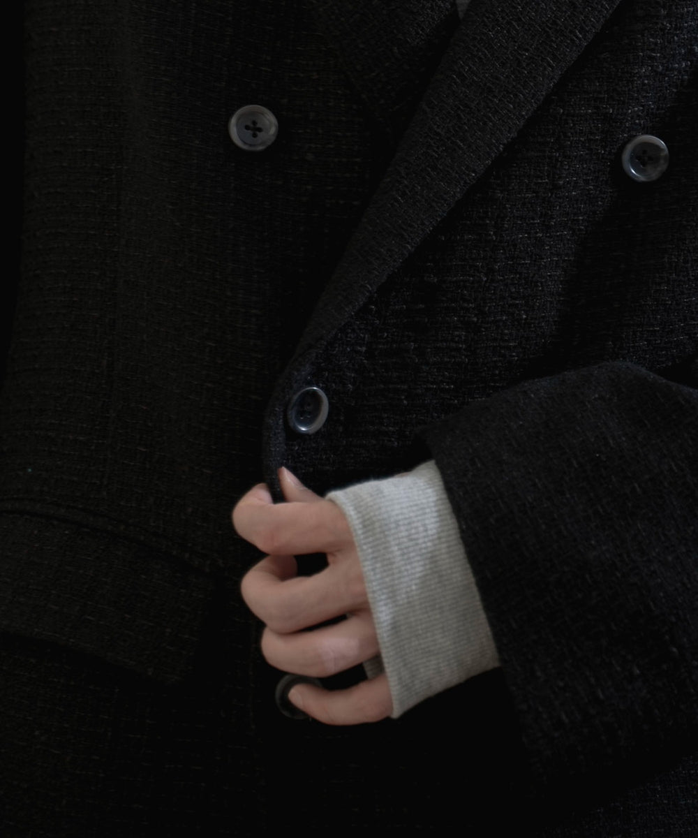 ツイードダブルテーラードジャケット