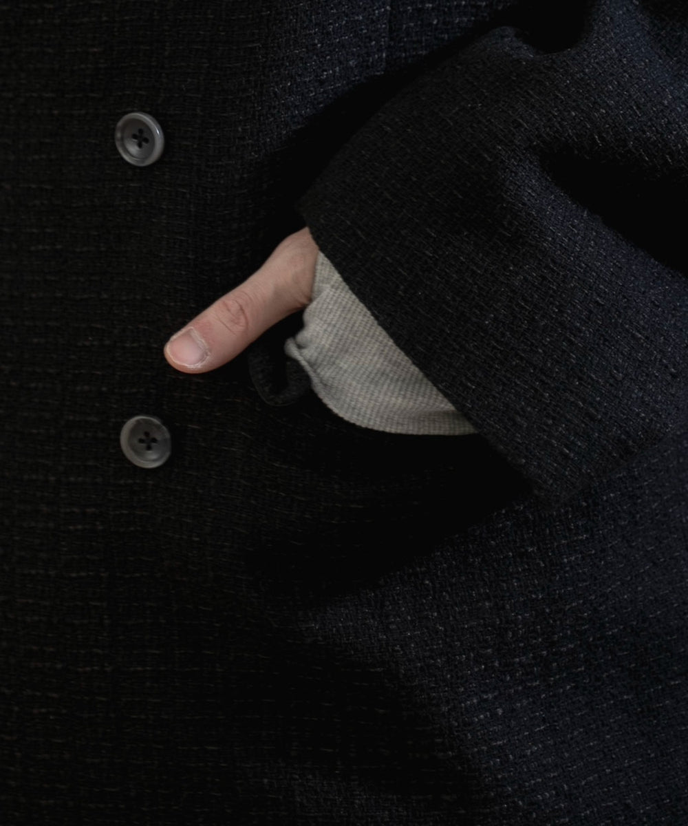 ツイードダブルテーラードジャケット