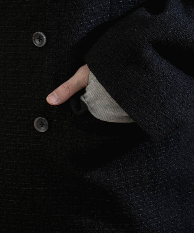 ツイードダブルテーラードジャケット