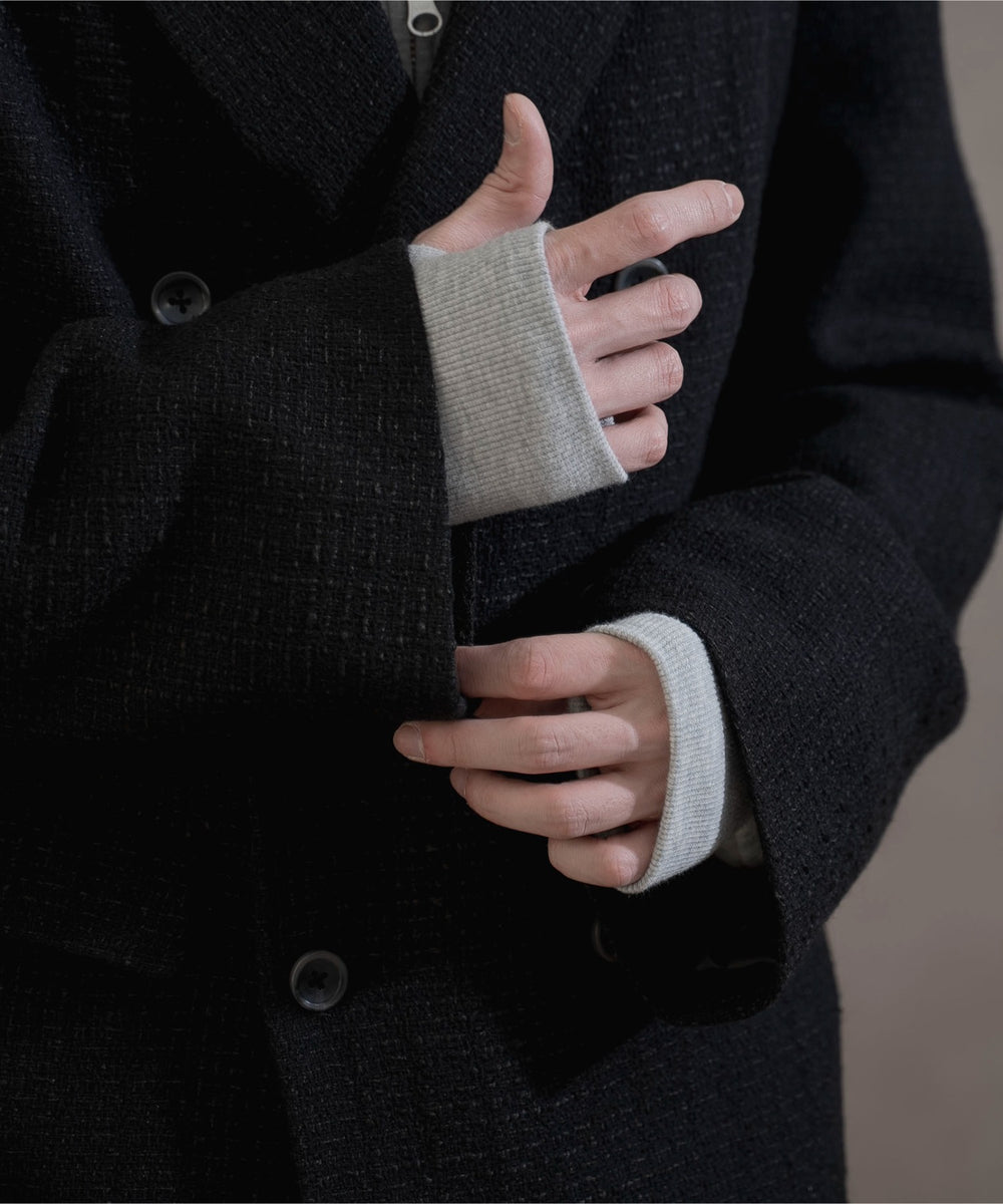 ツイードダブルテーラードジャケット