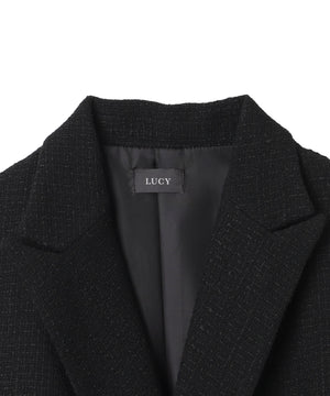 ツイードダブルテーラードジャケット