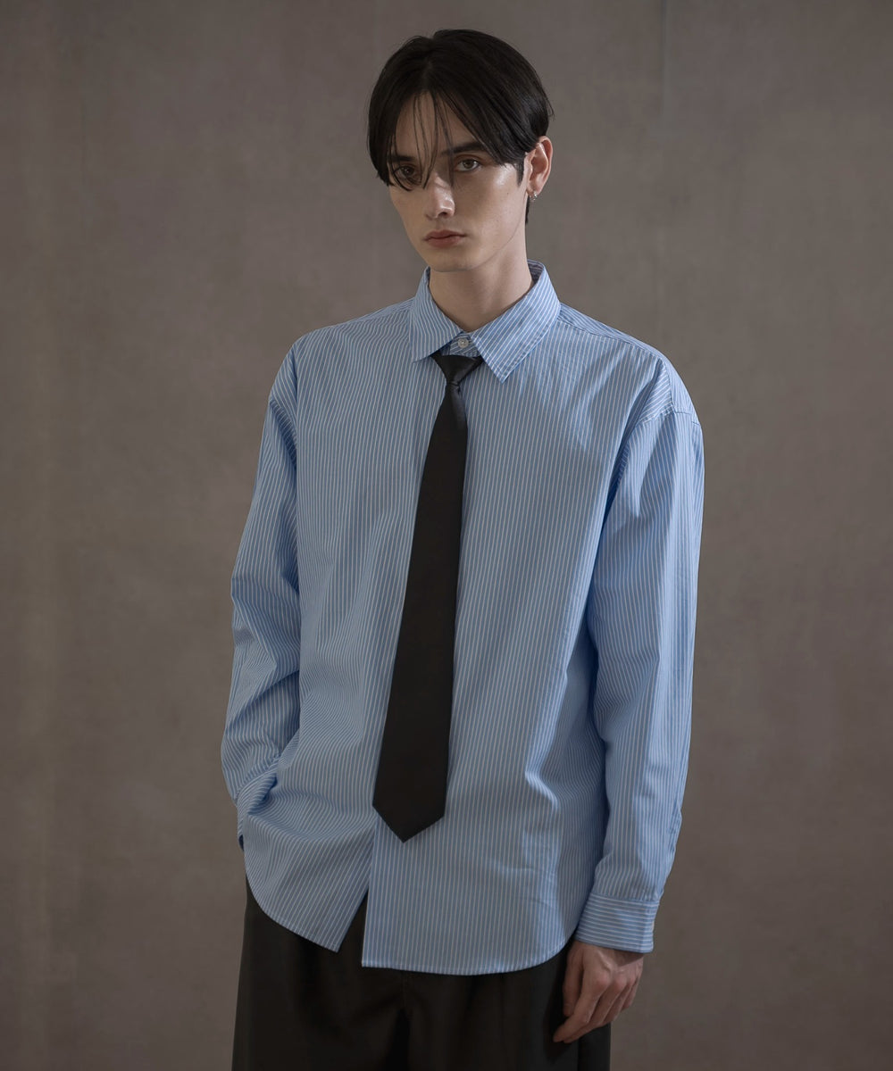 ブルーストライプ　モデル：180㎝　L着用