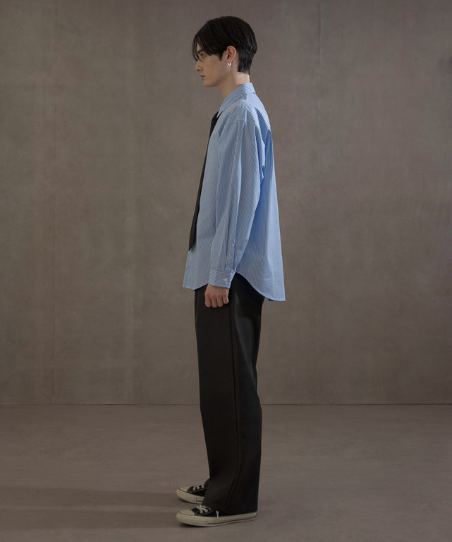 ブルーストライプ　モデル：180㎝　L着用