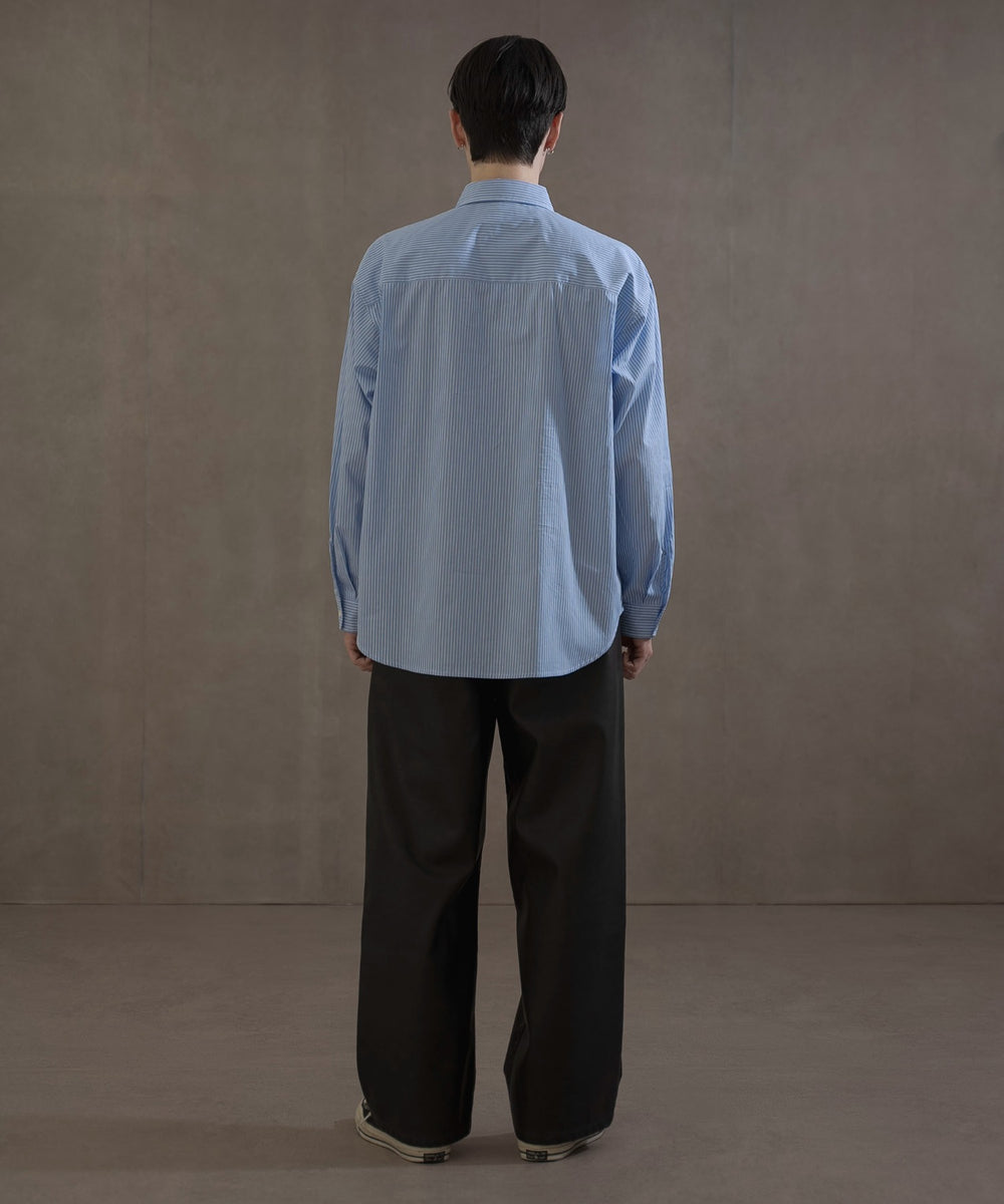 ブルーストライプ　モデル：180㎝　L着用