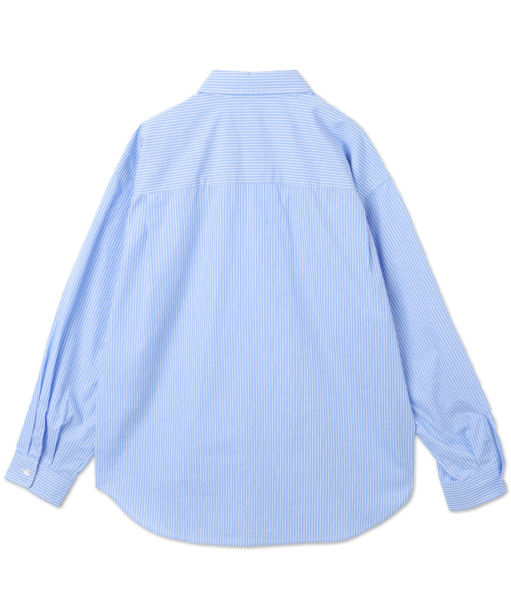 ネクタイ付きストライプシャツ（LS）