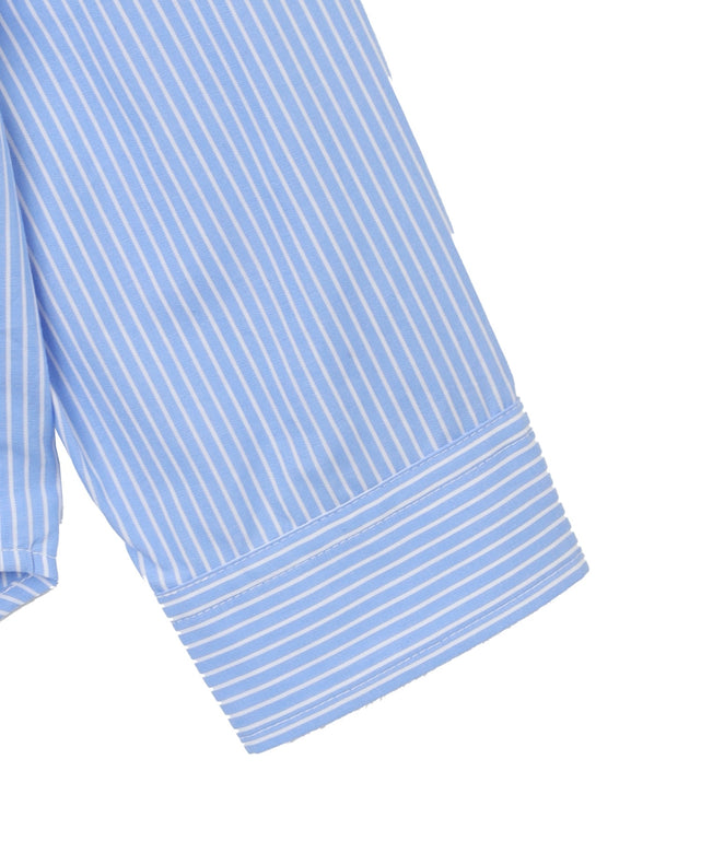 ネクタイ付きストライプシャツ（LS）