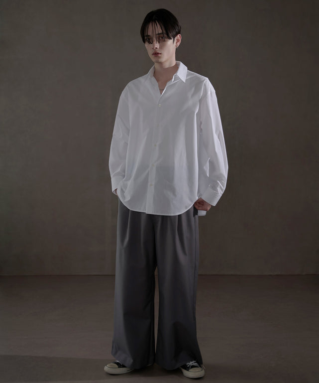 ホワイト　モデル：180㎝　L着用