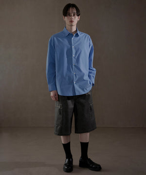 ブルー　モデル：180㎝　L着用