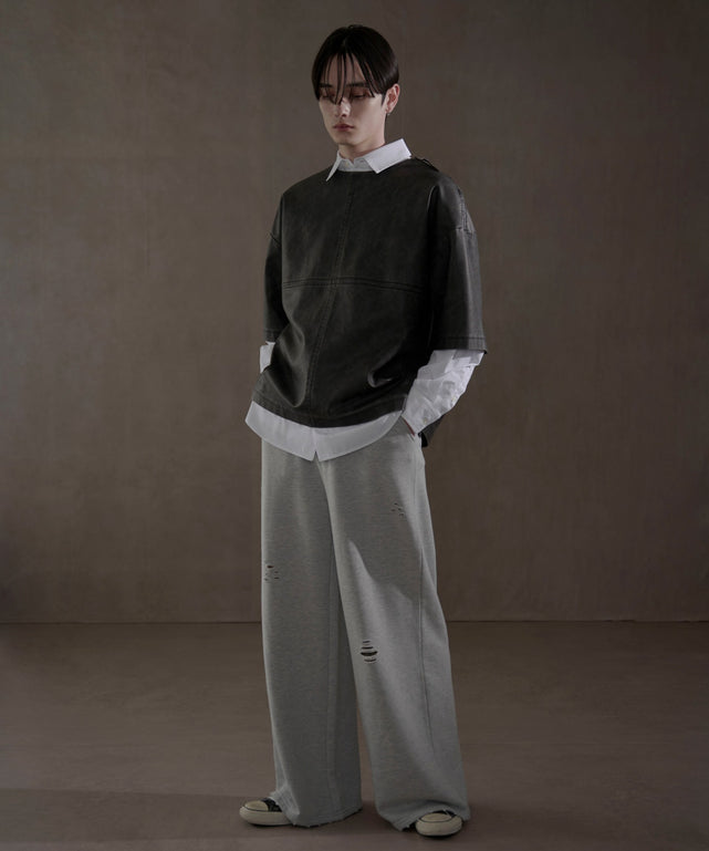 ホワイト　モデル：180㎝　L着用