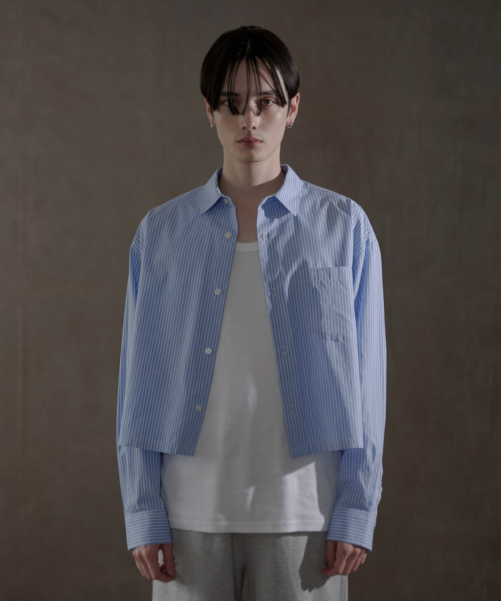 ブルーストライプ　モデル：180㎝　F着用