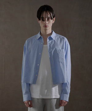 ブルーストライプ　モデル：180㎝　F着用