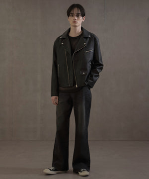 デニムブラックソノタ　モデル：180㎝　L着用