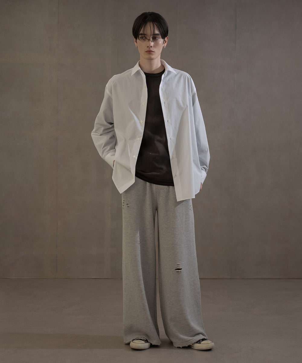 杢グレー　モデル：180㎝　L着用