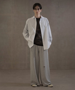 杢グレー　モデル：180㎝　L着用