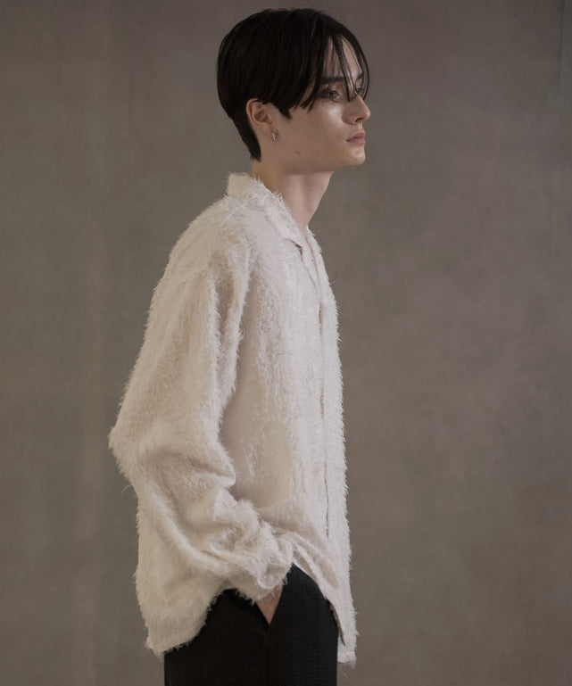 ホワイトアイボリー　モデル：180㎝　L着用