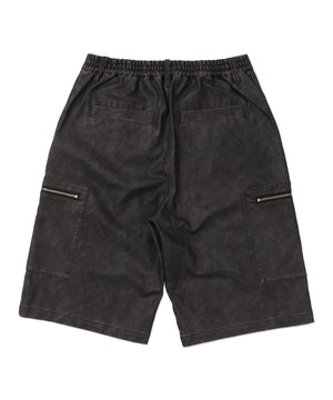 合皮バギーZIPポケットショーツ