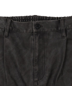 合皮バギーZIPポケットショーツ