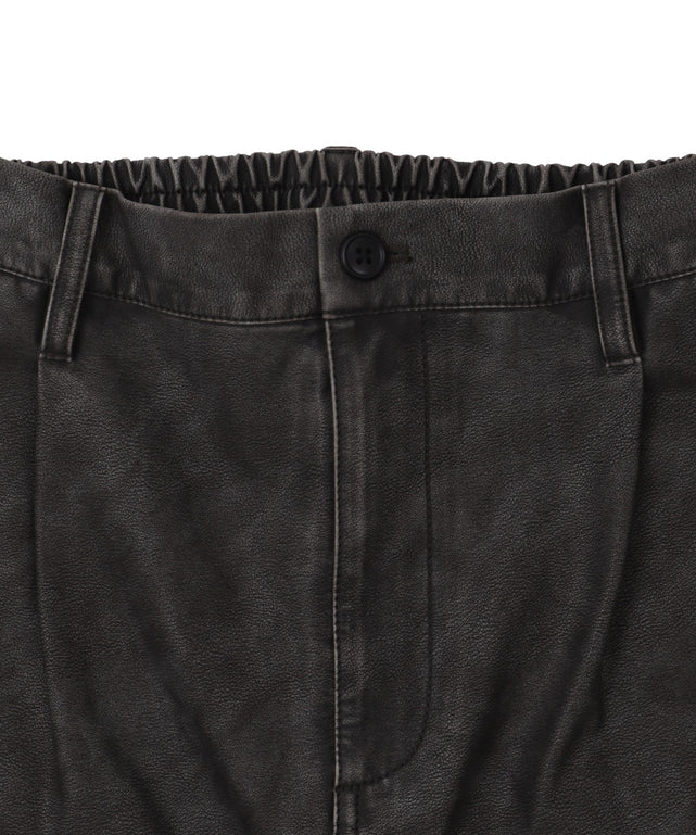 合皮バギーZIPポケットショーツ