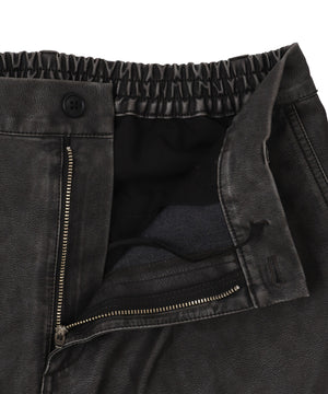 合皮バギーZIPポケットショーツ