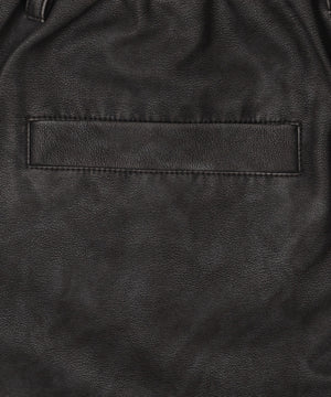 合皮バギーZIPポケットショーツ