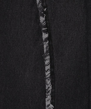 フリンジラインストレートデニム