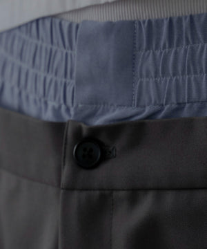 ダブルウエストバギースラックス