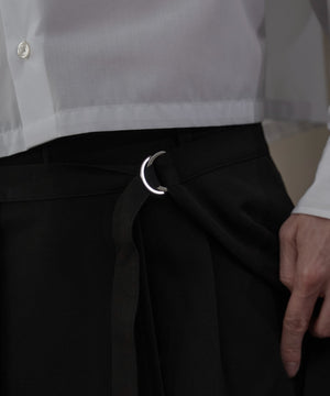 TRラップスカート付きスラックス