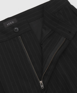 ピンストライプタックワイドスラックス